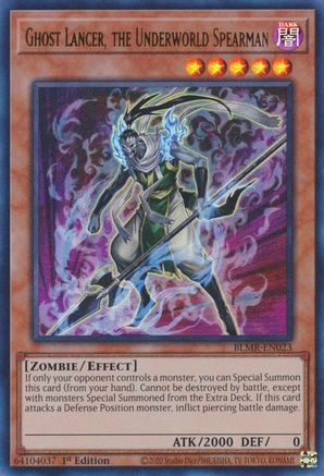 Image of Ghost Lancer, the Underworld Spearman [BLMR-EN023] Ultra Rare