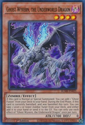 Image of Ghost Wyvern, the Underworld Dragon [BLMR-EN025] Ultra Rare