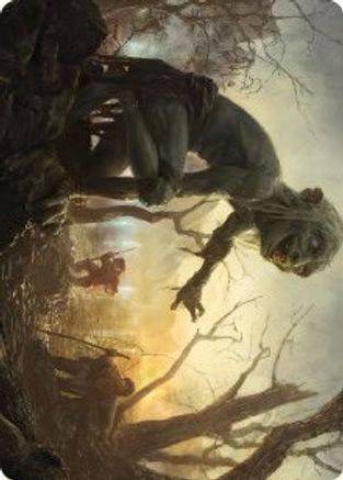 Image of Smeagol, Helpful Guide Art Card (ASLTR-024) - Art Series: Universes Beyond: The Lord of the Rings: Tales of Middle-earth