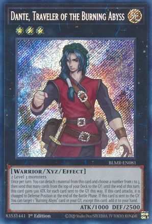 Image of Dante, Traveler of the Burning Abyss [BLMR-EN081] Secret Rare