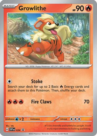 Image of Growlithe (024) [Scarlet & Violet: Black Star Promos]
