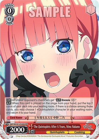 Image of The Quintuplets After 5 Years, Nino Nakano (Foil) [The Quintessential Quintuplets Movie]