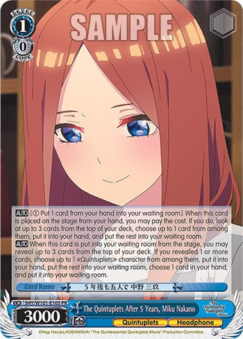 Image of The Quintuplets After 5 Years, Miku Nakano [The Quintessential Quintuplets Movie]