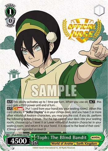 Image of Toph: The Blind Bandit (Judge Promo) [Avatar: The Last Airbender]