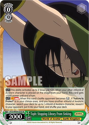 Image of Toph: Stopping Library From Sinking [Avatar: The Last Airbender]