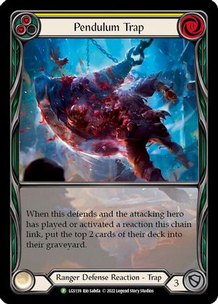 Image of Pendulum Trap (Yellow) [LGS139] (Promo)  Rainbow Foil
