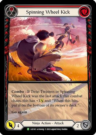 Image of Spinning Wheel Kick (Red) [LGS141] (Promo)  Rainbow Foil