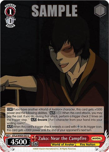 Image of Zuko: Near the Campfire [Avatar: The Last Airbender]