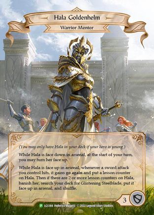 Image of Hala Goldenhelm [LGS144] (Promo)  Rainbow Foil
