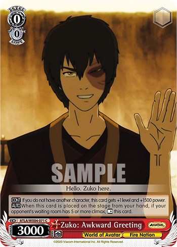 Image of Zuko: Awkward Greeting [Avatar: The Last Airbender]