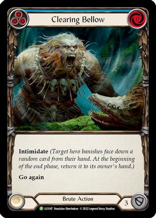 Image of Clearing Bellow (Blue) [LGS147] (Promo)  Rainbow Foil