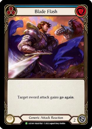 Image of Blade Flash (Blue) [LGS149] (Promo)  Rainbow Foil