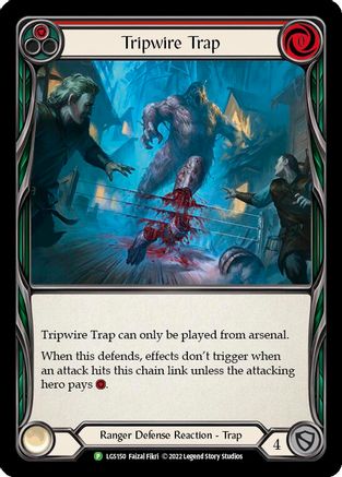 Image of Tripwire Trap (Red) [LGS150] (Promo)  Rainbow Foil