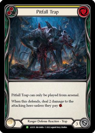 Image of Pitfall Trap (Yellow) [LGS151] (Promo)  Rainbow Foil