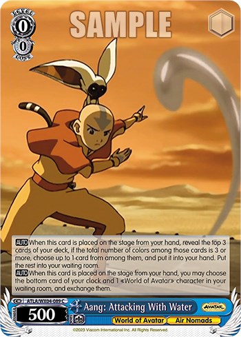 Image of Aang: Attacking With Water [Avatar: The Last Airbender]