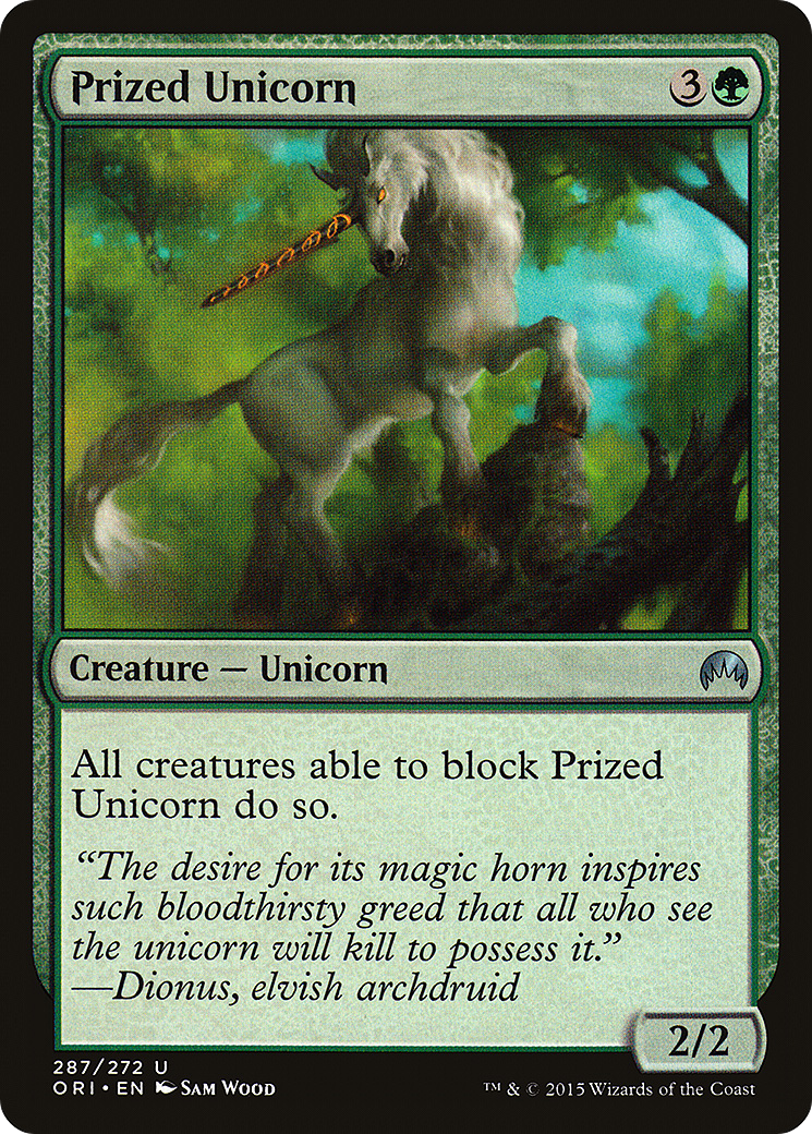 Image of Prized Unicorn [Magic Origins]