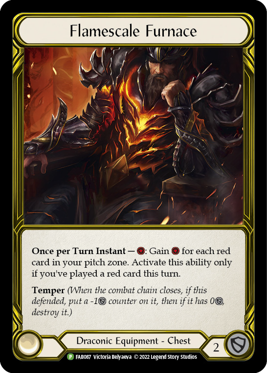 Image of Flamescale Furnace (Golden) [FAB087] (Promo)  Cold Foil