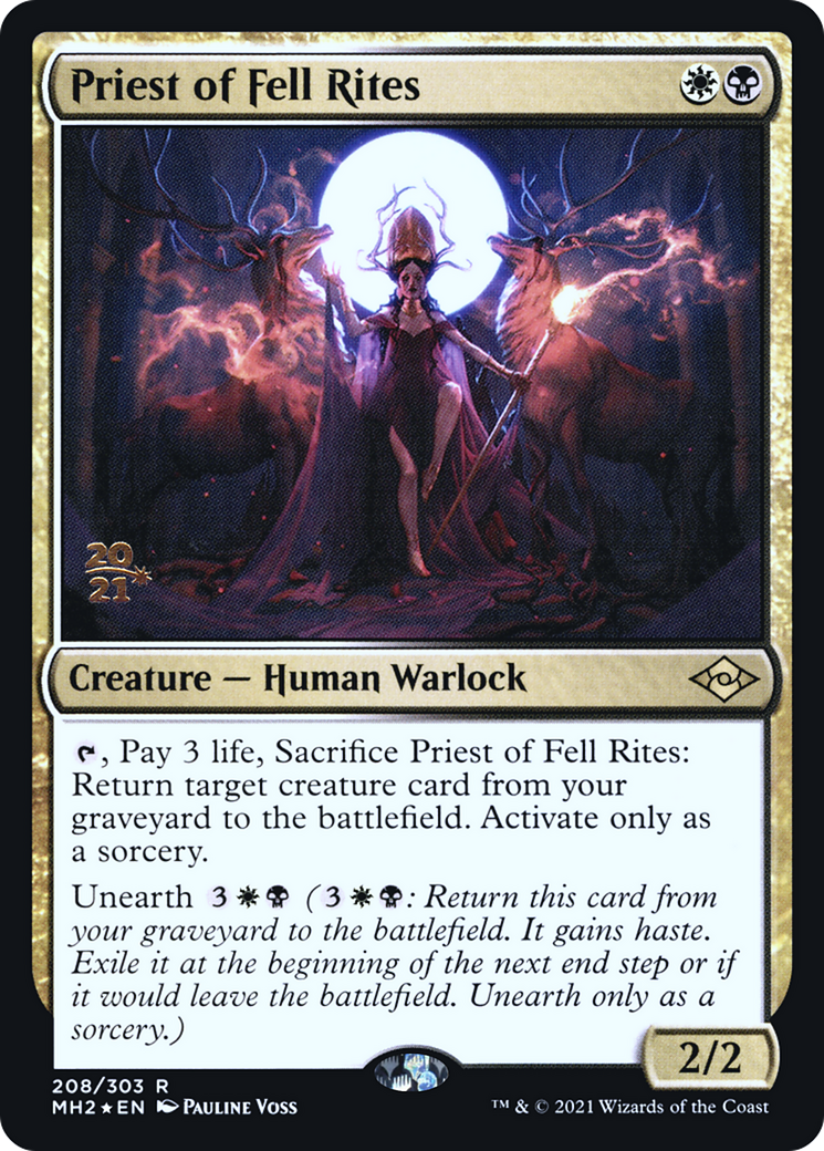 Image of Priest of Fell Rites [Modern Horizons 2 Prerelease Promos]