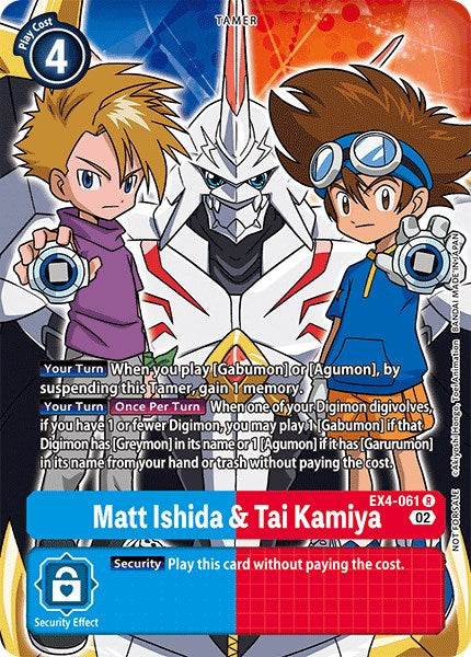 Image of Matt Ishida & Tai Kamiya [EX4-061] (Alternate Art) [Alternative Being Booster]