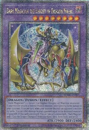 Image of Dark Magician the Knight of Dragon Magic [BLMR-EN001] Quarter Century Secret Rare