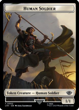Image of Food (09) // Human Soldier (02) Double-Sided Token [The Lord of the Rings: Tales of Middle-Earth Tokens]
