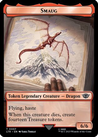 Image of Food (09) // Smaug Double-Sided Token [The Lord of the Rings: Tales of Middle-Earth Tokens]