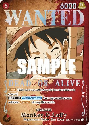 Image of Monkey.D.Luffy (Wanted Poster) [Pillars of Strength]