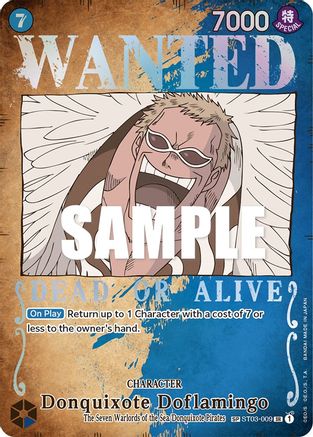 Image of Donquixote Doflamingo (Wanted Poster) [Pillars of Strength]