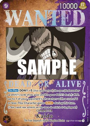 Image of Kaido (Wanted Poster) [Pillars of Strength]