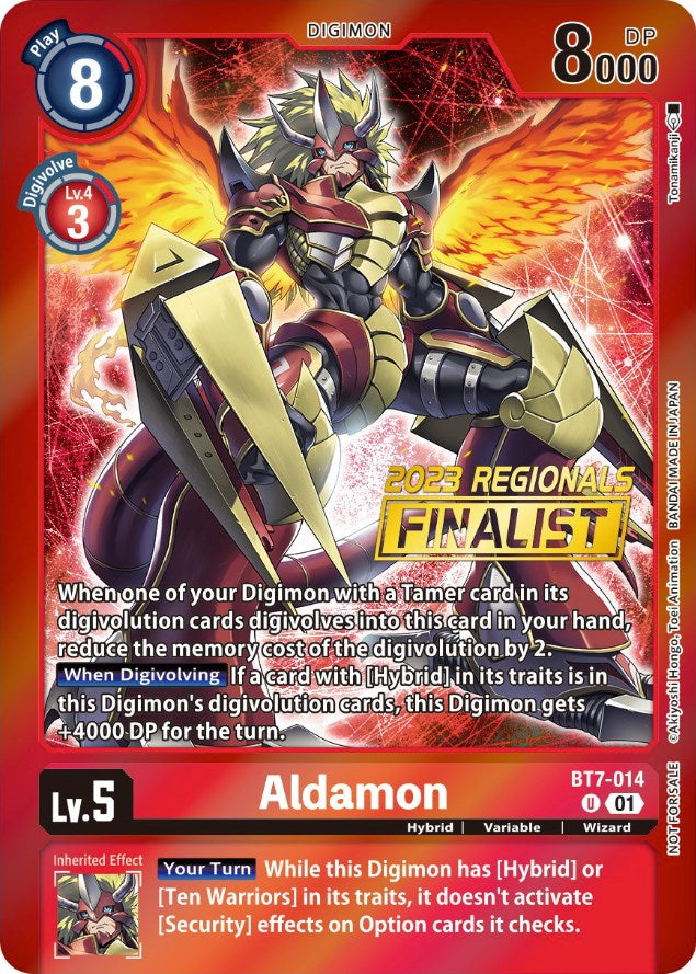Image of Aldamon [BT7-014] (2023 Regionals Finalist) [Next Adventure Promos]