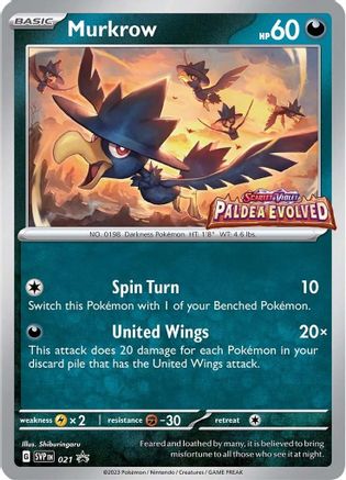 Image of Murkrow (021) [Scarlet & Violet: Black Star Promos]