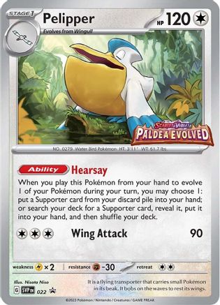 Image of Pelipper (022) [Scarlet & Violet: Black Star Promos]