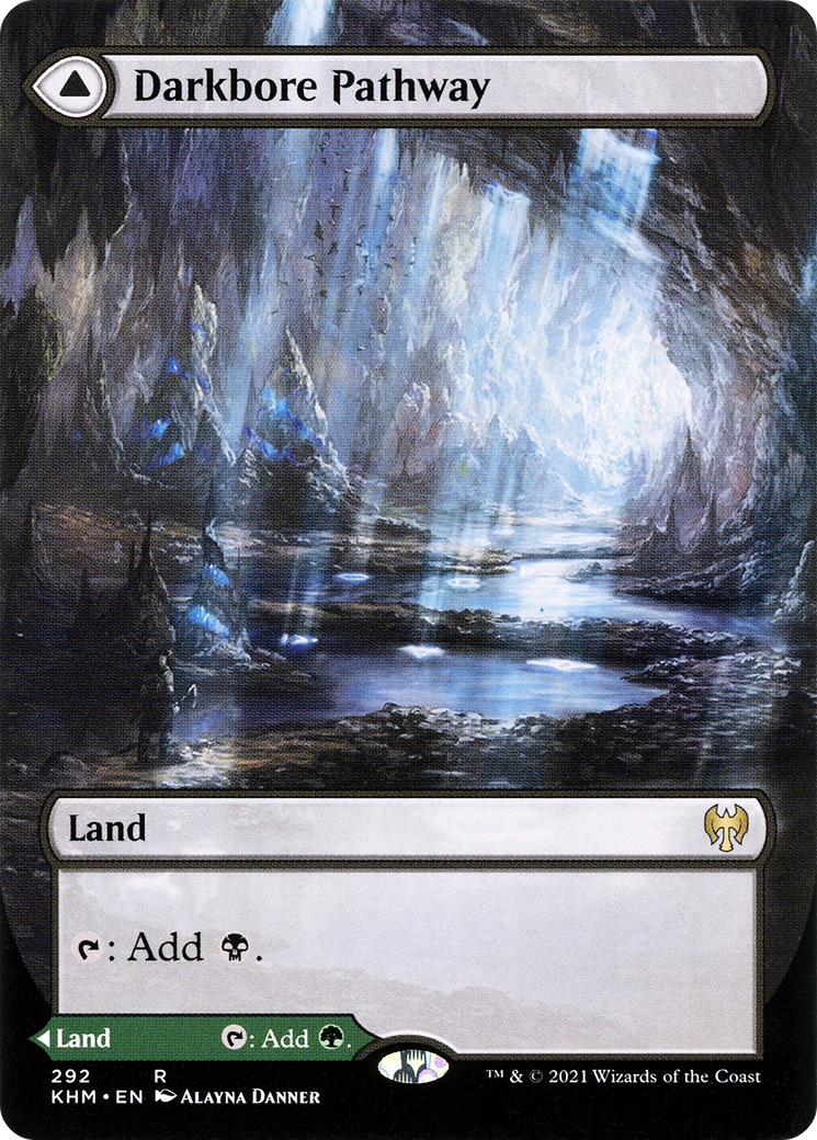 Image of Darkbore Pathway // Slitherbore Pathway (Borderless Alternate Art) [Kaldheim]