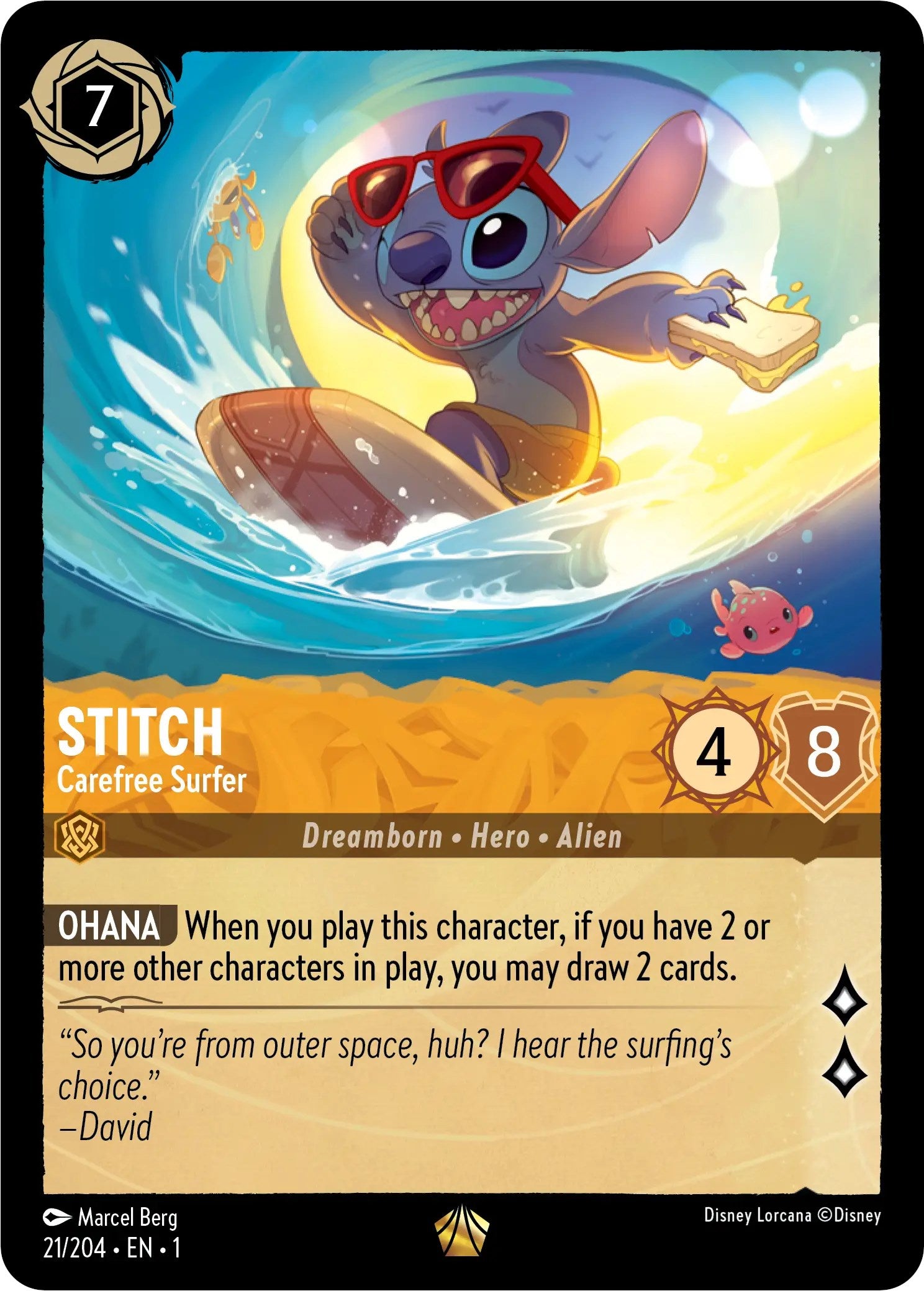 Image of Stitch - Carefree Surfer (21/204) [The First Chapter]