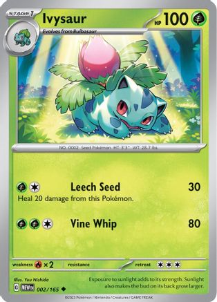 Image of Ivysaur (002/165) [Scarlet & Violet 151]