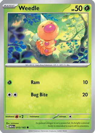 Image of Weedle (013/165) [Scarlet & Violet 151]