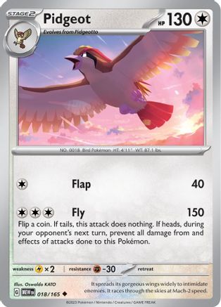 Image of Pidgeot (018/165) [Scarlet & Violet 151]