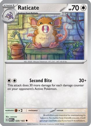 Image of Raticate (020/165) [Scarlet & Violet 151]