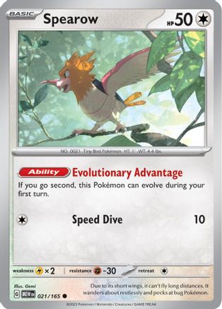 Image of Spearow (021/165) [Scarlet & Violet 151]