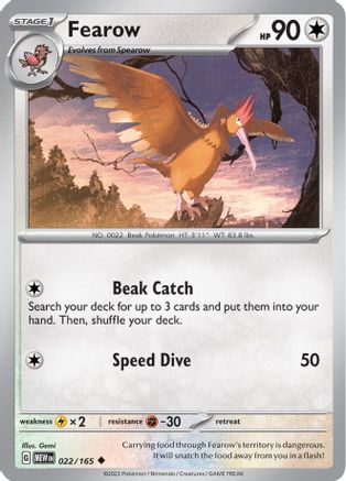Image of Fearow (022/165) [Scarlet & Violet 151]