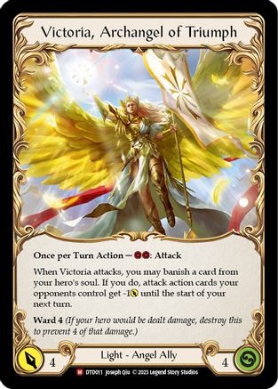Image of Figment of Triumph // Victoria, Archangel of Triumph (DTD011) - Dusk till Dawn Rainbow Foil