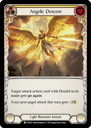 Image of Angelic Descent (Yellow) [DTD033] (Dusk Till Dawn)  Rainbow Foil