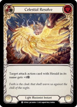 Image of Celestial Resolve (Yellow) [DTD042] (Dusk Till Dawn)  Rainbow Foil