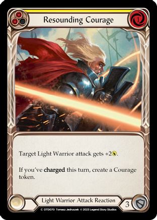 Image of Resounding Courage (Yellow) [DTD070] (Dusk Till Dawn)  Rainbow Foil