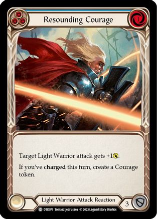 Image of Resounding Courage (Blue) [DTD071] (Dusk Till Dawn)  Rainbow Foil