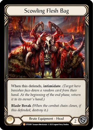 Image of Scowling Flesh Bag [DTD200] (Dusk Till Dawn)  Cold Foil