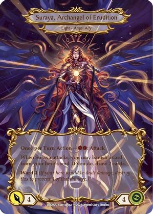 Image of Figment of Erudition // Suraya, Archangel of Erudition (Marvel) [DTD005] (Dusk Till Dawn)  Cold Foil