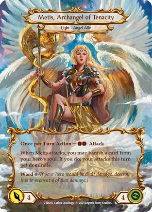 Image of Figment of Tenacity // Metis, Archangel of Tenacity (Marvel) [DTD010] (Dusk Till Dawn)  Cold Foil