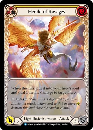 Image of Herald of Ravages (Yellow) [DTD018] (Dusk Till Dawn)