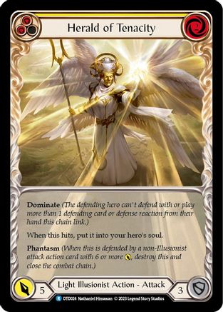 Image of Herald of Tenacity (Yellow) [DTD024] (Dusk Till Dawn)